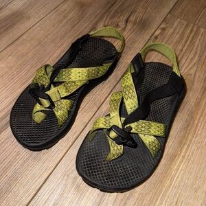 Black and Green Strappy Sandals CHACOS